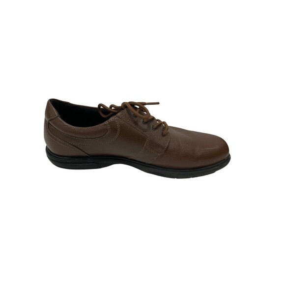 Nunn Bush Mens Brown Leather Comfort Gel Oxford Shoes Size 8.5 - Picture 1 of 8